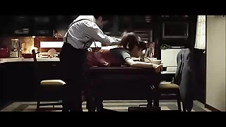 Korean household fucked while eating work as